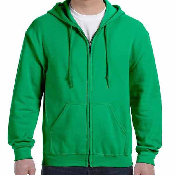green zippper hoody