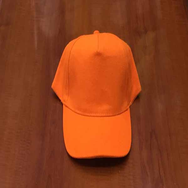 orange cotton cap
