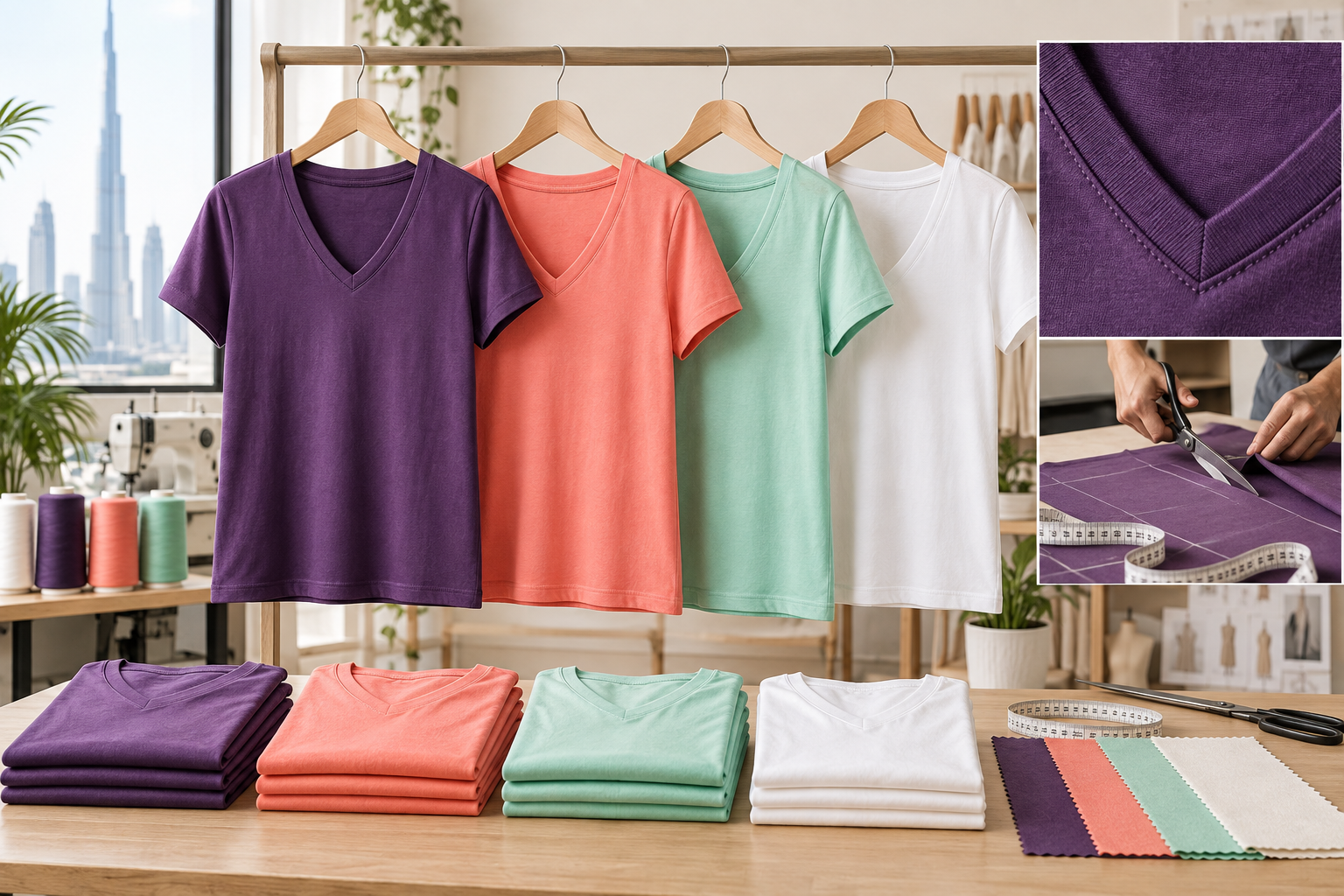 V-Neck T Shirts in Dubai – UAE